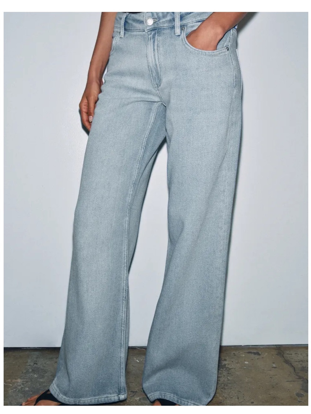 Zara Wide Leg Low Rise Full Length